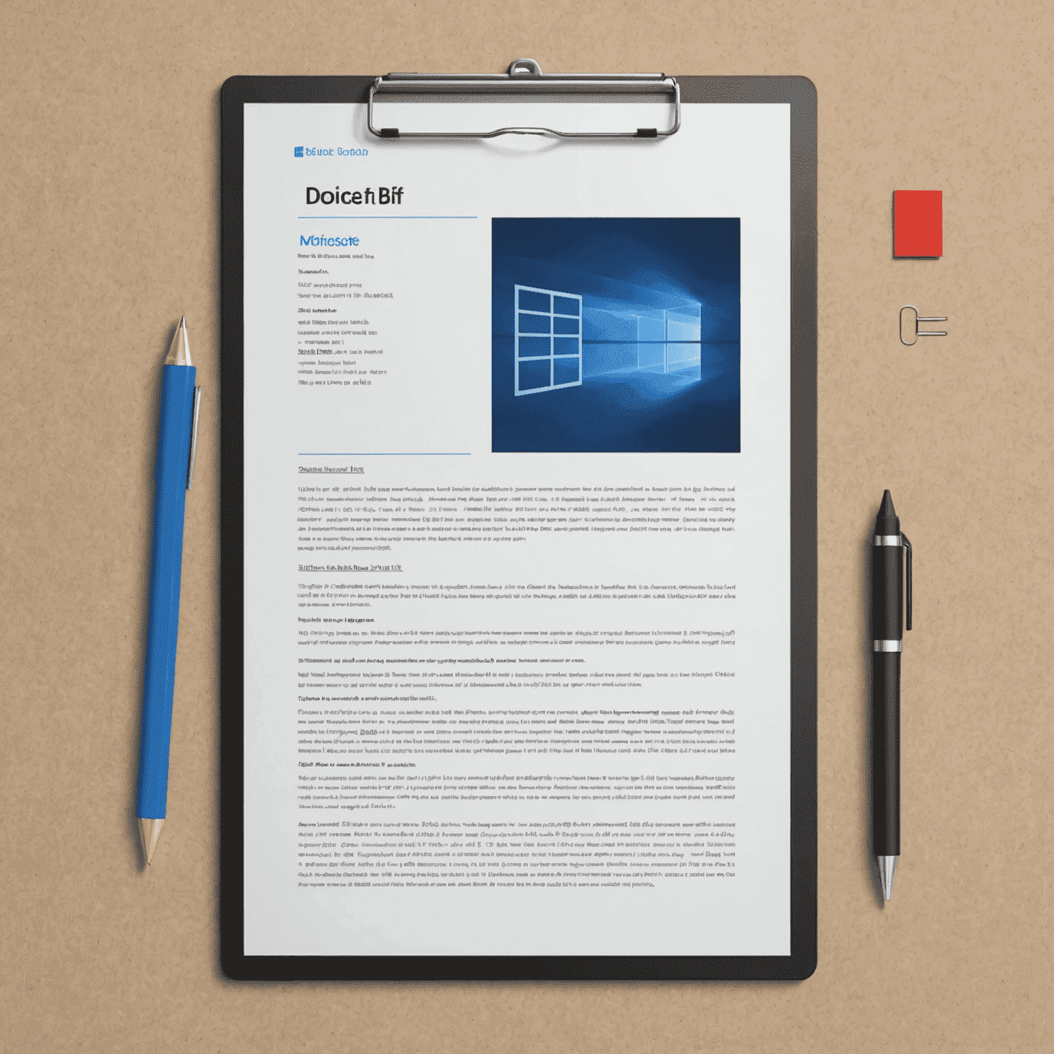 Illustration of a PDF document being converted into a Microsoft Word document