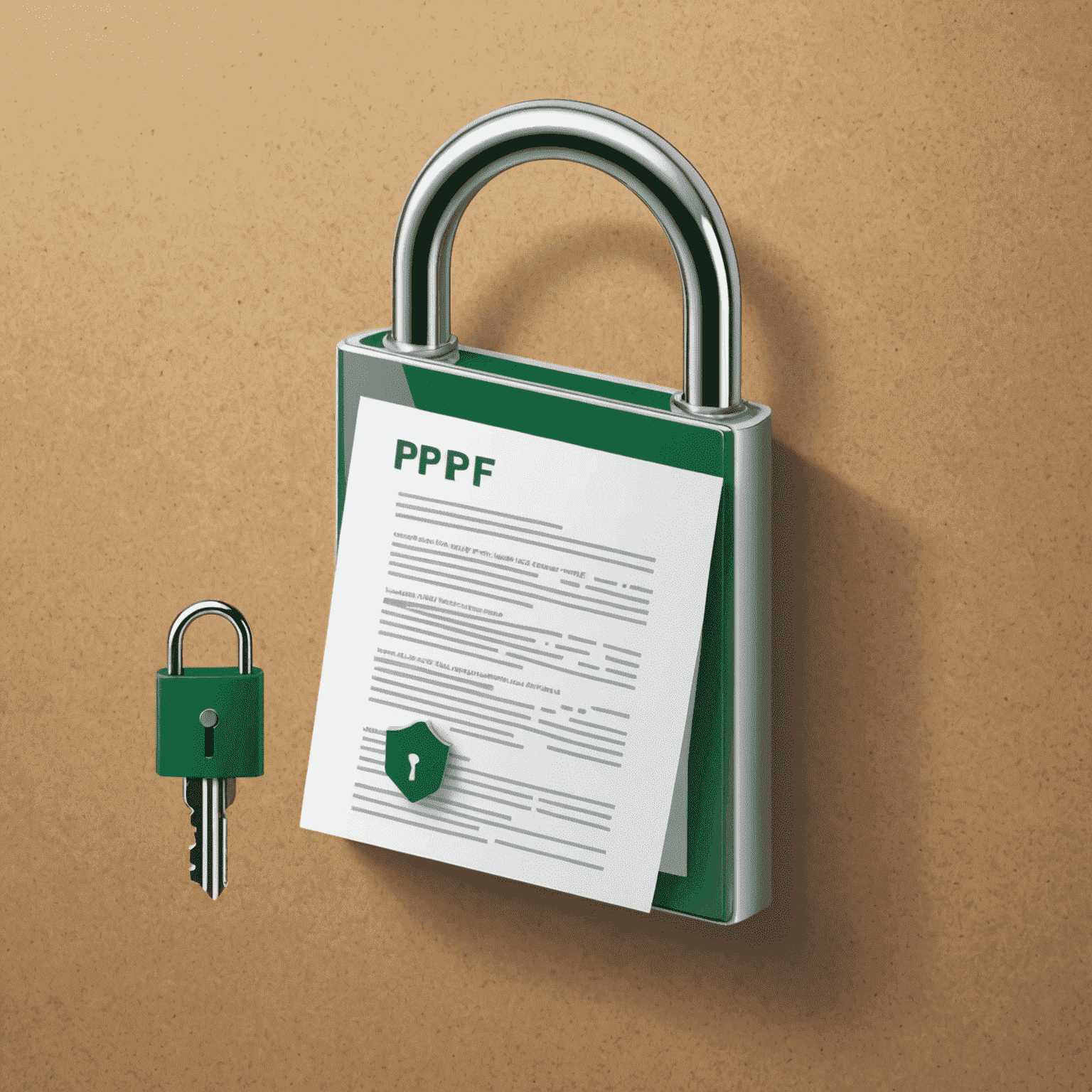 Illustration representing a locked PDF being unlocked and converted into editable formats like Word, Excel, and PowerPoint